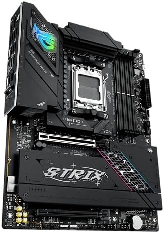 ASUS ROG Strix B850 F Gaming WiFi AMD AM5 B850 F ATX Motherboard 16 2 2 Power Stages  AI PC  DDR5 AEMP  WiFi 7  4X M 2  PCIe  5 0  Total Support of 19 USB  20Gbps Type C   AI Networking II  Aura Sync