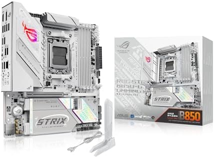 ASUS ROG Strix B850 A Gaming WiFi AMD AM5 B850 ATX Motherboard 14 2 2 Power Stages  DDR5 AEMP  2 5G LAN  WiFi 7 with Q Antenna  4X M 2  PCIe  5 0  USB 20Gbps Type C  AI Networking II  ASUS AI Advisor