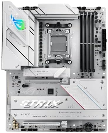 ASUS ROG Strix B850 A Gaming WiFi AMD AM5 B850 ATX Motherboard 14 2 2 Power Stages  DDR5 AEMP  2 5G LAN  WiFi 7 with Q Antenna  4X M 2  PCIe  5 0  USB 20Gbps Type C  AI Networking II  ASUS AI Advisor