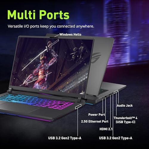 ASUS ROG Strix G16 16 FHD  165Hz Gaming Laptop  Intel i7 14650HX  Beats Intel i9 13900   GeForce RTX 5060  16GB DDR5 RAM  1TB SSD  Backlit Keyboard  Wi Fi 7  Gray  Win 11 Pro  Renewed 
