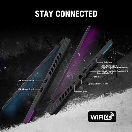 ASUS Portátil para juegos ROG Strix G16, pantalla Nebula de 16" 16:10 QHD 240Hz, GeForce RTX 4060, Intel® Core™ i9-14900HX, 16GB DDR5-5600, SSD PCIe de 1 TB, Wi-Fi 6E, Windows 11, G614JVR-ES94