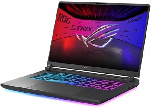 ASUS ROG Strix G16  2025  Gaming Laptop  16  ROG Nebula Display 16 10 2 5K 240Hz/3ms  NVIDIA  GeForce RTX  5060 Laptop GPU  Intel  Core  Ultra 9 Processor 275HX  32GB DDR5  1TB PCIe SSD  Wi Fi 7