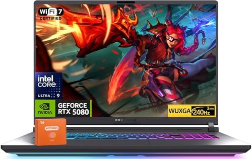 ASUS ROG Strix G18  2025  Gaming Laptop  NVIDIA RTX 5080 16GB GDDR7  Intel Ultra 9 275HX Up to 5 4GHz   18 240Hz 2 5K Premium Rog Nebula Display  WiFi 7  64 GB DDR5 RAM  2 TB SSD  Windows 11 Pro