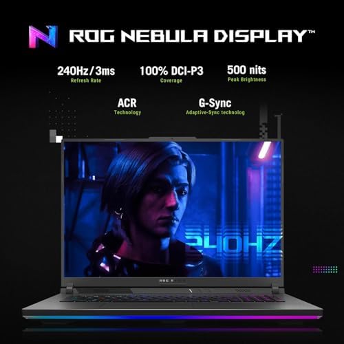 ASUS ROG Strix G18  2025  Gaming Laptop  NVIDIA RTX 5080 16GB GDDR7  Intel Ultra 9 275HX Up to 5 4GHz   18 240Hz 2 5K Premium Rog Nebula Display  WiFi 7  64 GB DDR5 RAM  2 TB SSD  Windows 11 Pro