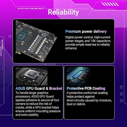 ASUS Tarjeta gráfica ROG Strix GeForce RTX 5070 Ti OC de 16 GB GDDR7 (PCIe 5.0, HDMI/DP 2.1, 3.2 ranuras, ventiladores de tecnología axial, diseño de cámara de vapor, almohadilla térmica de GPU de