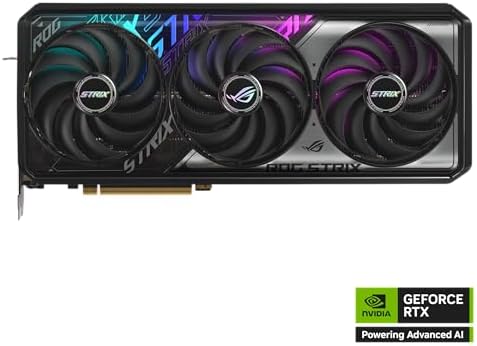 ASUS ROG Strix GeForce RTX 5070 Ti OC 16GB GDDR7 Graphics Card PCIe 5 0  HDMI/DP 2 1  3 2 Slot  Axial tech Fans  Vapor Chamber MaxContact Design  Phase Change GPU Thermal pad  Aura Sync