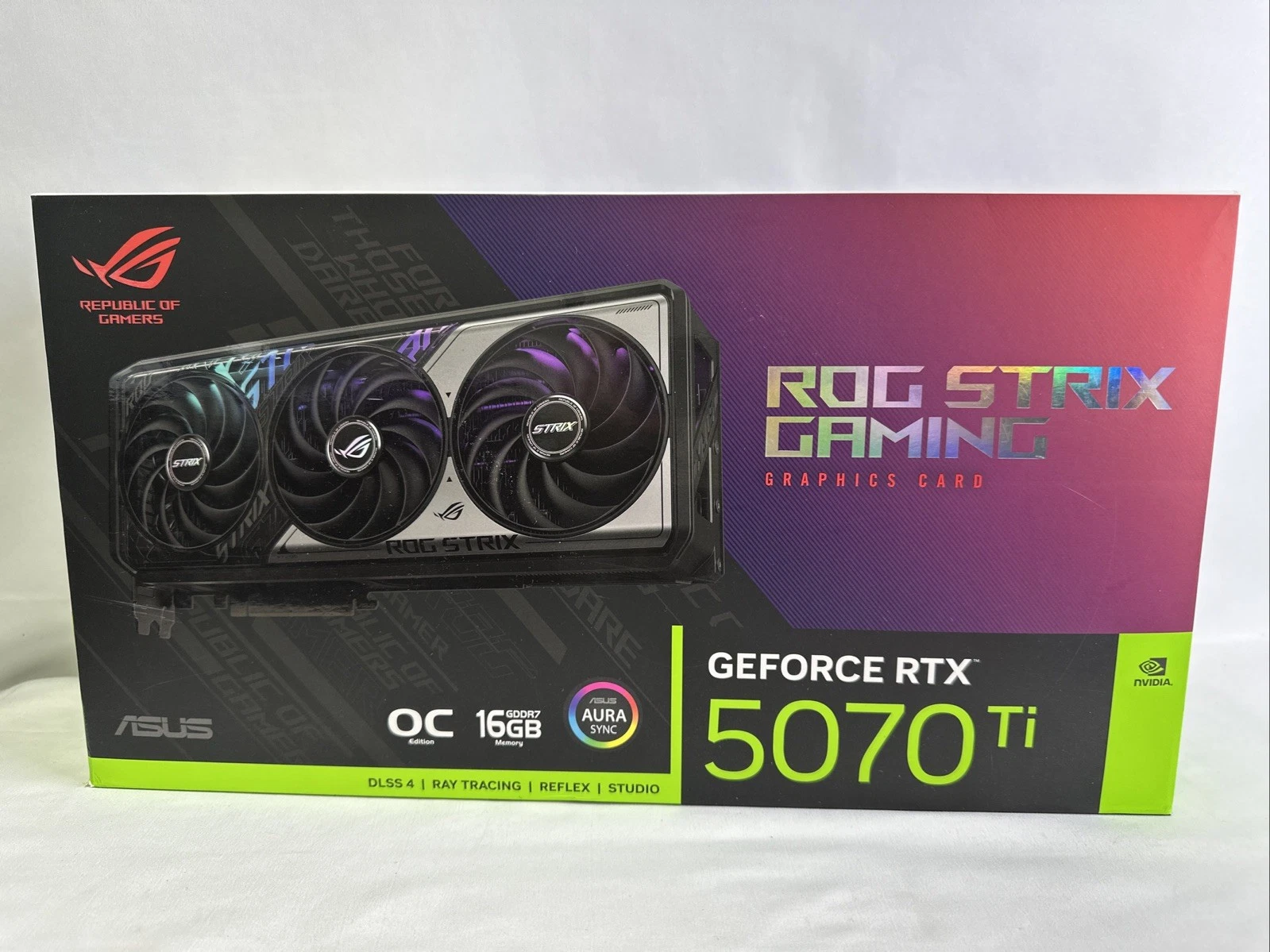 ASUS ROG Strix GeForce RTX 5070 Ti OC Edition 16GB GDDR7 Graphics Card   NEW