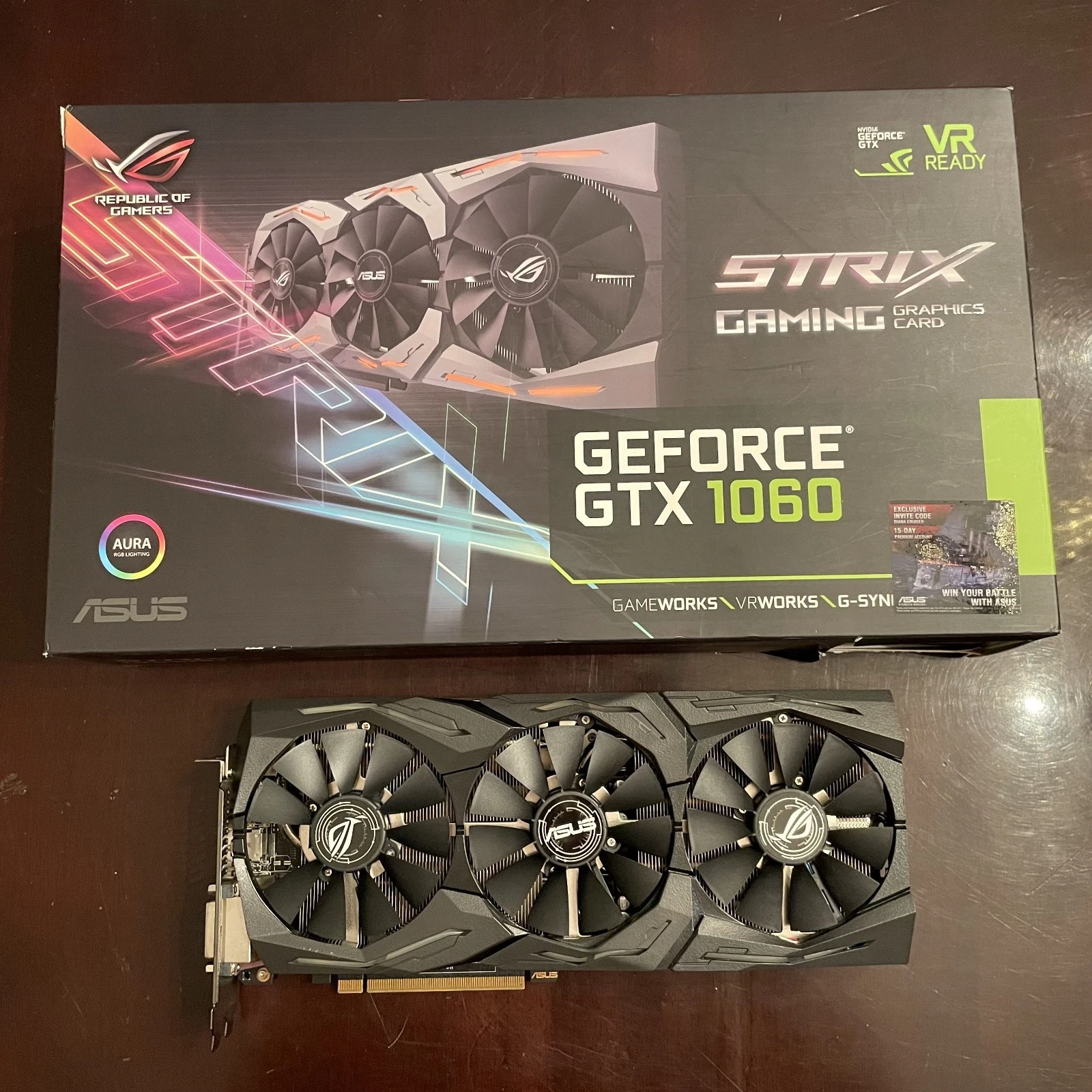 Tarjeta gráfica ASUS ROG Strix GeForce GTX 1060 Gaming OC de 6 GB GDDR5 - LEER