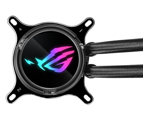 ASUS ROG Strix LC III 360 ARGB All in one CPU Liquid Cooler with 360  rotatable Water Block  Asetek s New Gen7 v2 Pump  Premium ROG ARGB Fans  and 10  Custom Aura Lighting Effects