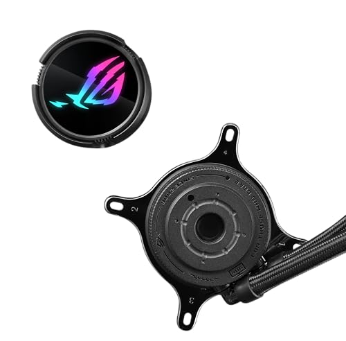 ASUS ROG Strix LC III 360 ARGB All in one CPU Liquid Cooler with 360  rotatable Water Block  Asetek s New Gen7 v2 Pump  Premium ROG ARGB Fans  and 10  Custom Aura Lighting Effects