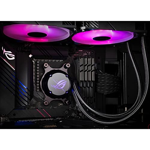 ASUS ROG Strix LC III 360 ARGB All in one CPU Liquid Cooler with 360  rotatable Water Block  Asetek s New Gen7 v2 Pump  Premium ROG ARGB Fans  and 10  Custom Aura Lighting Effects