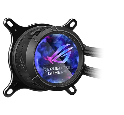 ASUS ROG Strix LC III 360 ARGB All in one CPU Liquid Cooler with 360  rotatable Water Block  Asetek s New Gen7 v2 Pump  Premium ROG ARGB Fans  and 10  Custom Aura Lighting Effects