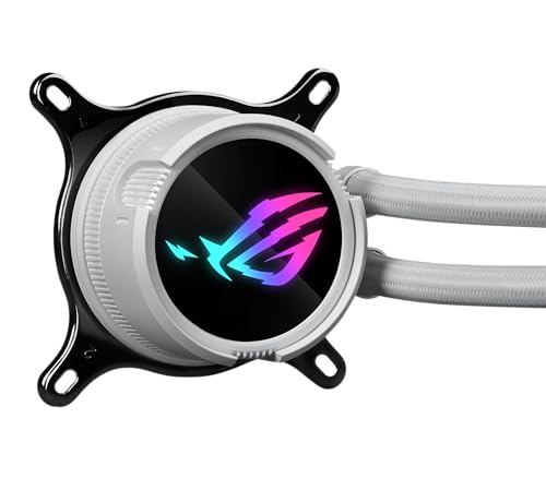 ASUS ROG Strix LC III 360 ARGB All in one CPU Liquid Cooler with 360  rotatable Water Block  Asetek s New Gen7 v2 Pump  Premium ROG ARGB Fans  and 10  Custom Aura Lighting Effects