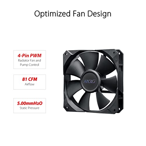 ASUS ROG Strix LC III 360 ARGB All in one CPU Liquid Cooler with 360  rotatable Water Block  Asetek s New Gen7 v2 Pump  Premium ROG ARGB Fans  and 10  Custom Aura Lighting Effects