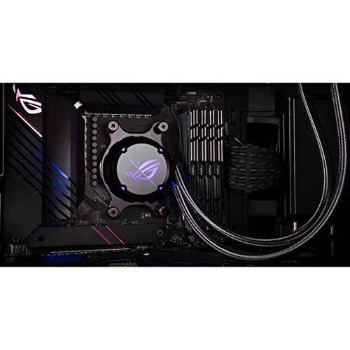 ASUS ROG Strix LC III 360 ARGB All in one CPU Liquid Cooler with 360  rotatable Water Block  Asetek s New Gen7 v2 Pump  Premium ROG ARGB Fans  and 10  Custom Aura Lighting Effects