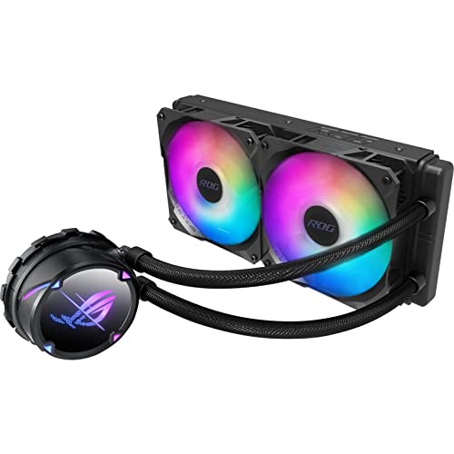 ASUS ROG Strix LC III 360 ARGB All in one CPU Liquid Cooler with 360  rotatable Water Block  Asetek s New Gen7 v2 Pump  Premium ROG ARGB Fans  and 10  Custom Aura Lighting Effects