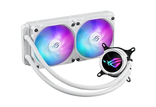 ASUS ROG Strix LC III 360 ARGB All in one CPU Liquid Cooler with 360  rotatable Water Block  Asetek s New Gen7 v2 Pump  Premium ROG ARGB Fans  and 10  Custom Aura Lighting Effects
