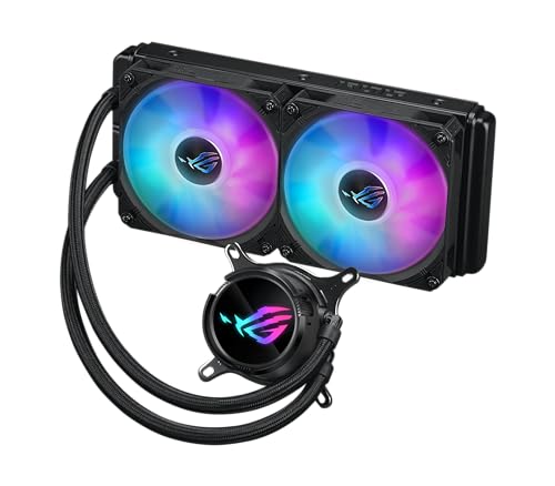 ASUS ROG Strix LC III 360 ARGB All in one CPU Liquid Cooler with 360  rotatable Water Block  Asetek s New Gen7 v2 Pump  Premium ROG ARGB Fans  and 10  Custom Aura Lighting Effects