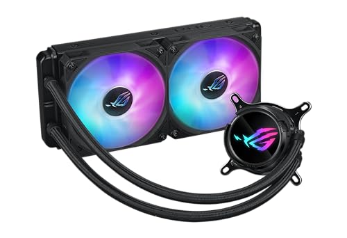 ASUS ROG Strix LC III 360 ARGB All in one CPU Liquid Cooler with 360  rotatable Water Block  Asetek s New Gen7 v2 Pump  Premium ROG ARGB Fans  and 10  Custom Aura Lighting Effects