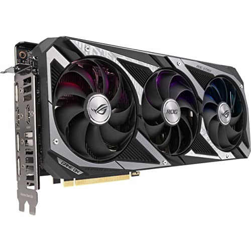 ASUS ROG Strix NVIDIA GeForce RTX 3060 V2 OC Edition Gaming Graphics Card  PCIe 4 0  12GB GDDR6  HDMI 2 1  DisplayPort 1 4a  Axial tech Fan Design  2 7 Slot  Super Alloy Power II  GPU Tweak II 