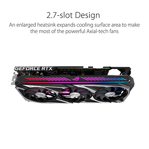 ASUS ROG Strix NVIDIA GeForce RTX 3060 V2 OC Edition Gaming Graphics Card  PCIe 4 0  12GB GDDR6  HDMI 2 1  DisplayPort 1 4a  Axial tech Fan Design  2 7 Slot  Super Alloy Power II  GPU Tweak II 
