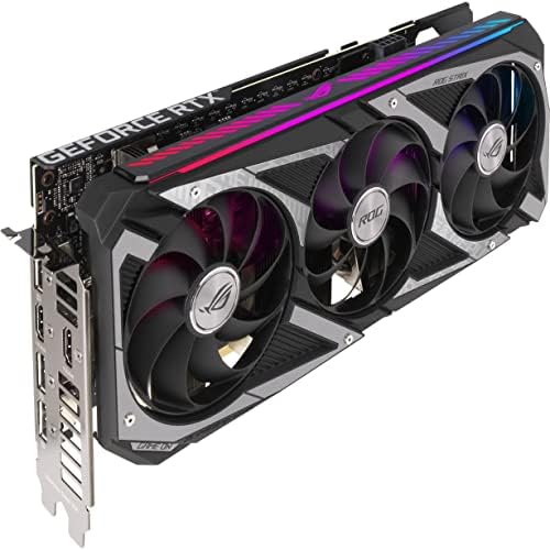 ASUS ROG Strix NVIDIA GeForce RTX 3060 V2 OC Edition Gaming Graphics Card  PCIe 4 0  12GB GDDR6  HDMI 2 1  DisplayPort 1 4a  Axial tech Fan Design  2 7 Slot  Super Alloy Power II  GPU Tweak II 