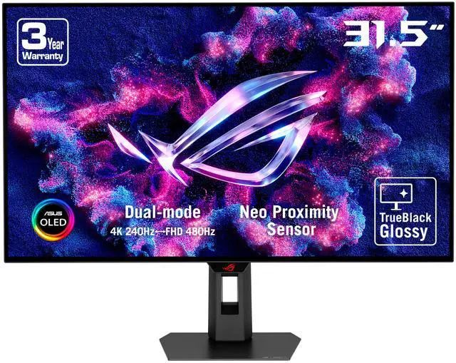 Monitor para juegos ASUS ROG Strix OLED XG32UCWMG de 32", 4K (3840 x 2160), 240 Hz, OLED, 0,03 ms (GTG), compatible con FreeSync Premium Pro y G-Sync, DCI-P3 99 %