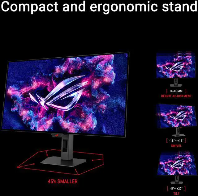 Monitor para juegos ASUS ROG Strix OLED XG32UCWMG de 32", 4K (3840 x 2160), 240 Hz, OLED, 0,03 ms (GTG), compatible con FreeSync Premium Pro y G-Sync, DCI-P3 99 %