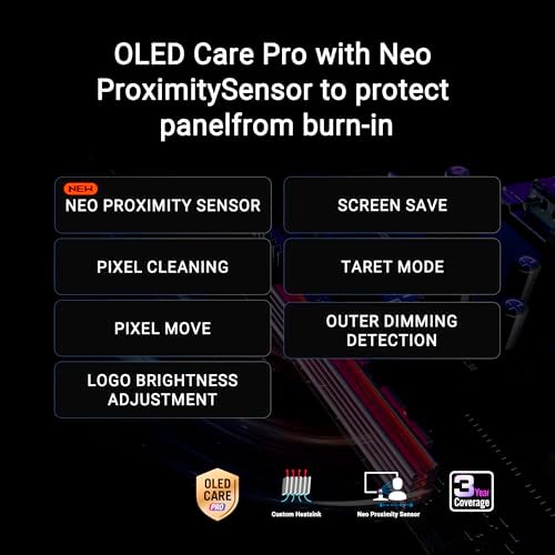 ASUS ROG Strix OLED 27  1440P Gaming Monitor  XG27AQWMG    QHD  TrueBlack Glossy Tandem OLED  280Hz  0 03ms  Neo Proximity Sensor  DisplayHDR True Black 500  99  DCI P3  DisplayWidget  3yr Warranty