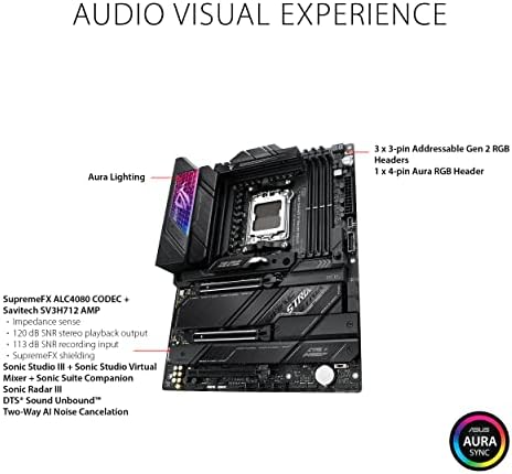 ASUS ROG Strix X670E E Gaming Socket AM5 LGA 1718  Ryzen 7000 ATX Motherboard 18 2 Power Stages PCIe  5 0  DDR 4xM 2 Slots USB 3 2 Gen 2x2  WiFi 6E PCIe Slot Q Release  M 2 Q Latch