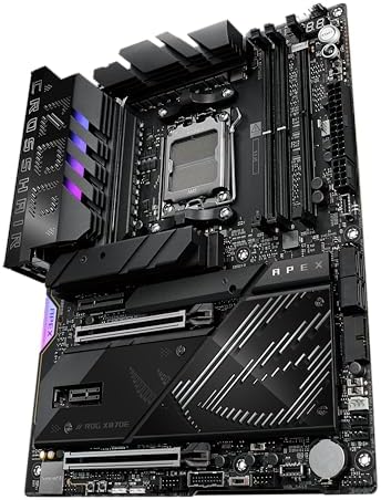 ASUS ROG Strix X670E E Gaming Socket AM5 LGA 1718  Ryzen 7000 ATX Motherboard 18 2 Power Stages PCIe  5 0  DDR 4xM 2 Slots USB 3 2 Gen 2x2  WiFi 6E PCIe Slot Q Release  M 2 Q Latch