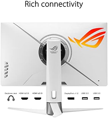 ASUS ROG Strix XG27AQ W 27  1440P HDR Gaming Monitor   White  QHD  2560 x 1440   Fast IPS  170Hz  1ms  Extreme Low Motion Blur Sync  G SYNC Compatible  Eye Care  HDMI  DisplayPort  USB  DisplayHDR400