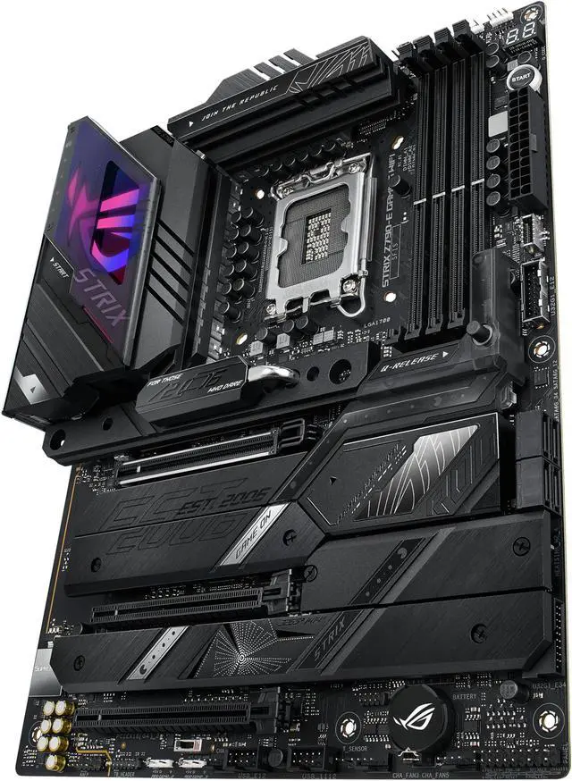 ASUS ROG Strix Z790 E Gaming WiFi 6E LGA 1700 Intel 14th &12th&13th Gen ATX gaming motherboard PCIe 5 0  DDR5 18 1 ower stages 2 5 Gb LAN  Bluetooth v5 2 Thunderbolt 4 support up to 5xM 2 1xPCIe 5 0 M 2 Front panel USB 3 2 Gen 2x2 Type C wi