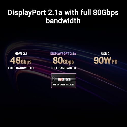 ASUS ROG Swift 27" 4K QD-OLED Monitor para juegos (PG27UCDM) - 240Hz, 0.03ms, disipador de calor personalizado, sensor de proximidad neo, compatible con G-SYNC, 99% DCI-P3, color verdadero de 10 bits