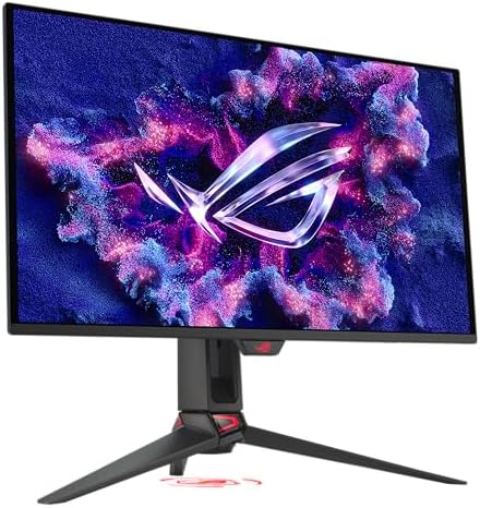 ASUS ROG Swift 27  4K QD OLED Gaming Monitor  PG27UCDM    240Hz  0 03ms  Custom Heatsink  Neo Proximity Sensor  G SYNC Compatible  99  DCI P3  True 10 bit color  DisplayPort 2 1a UHBR20  3 yr warranty
