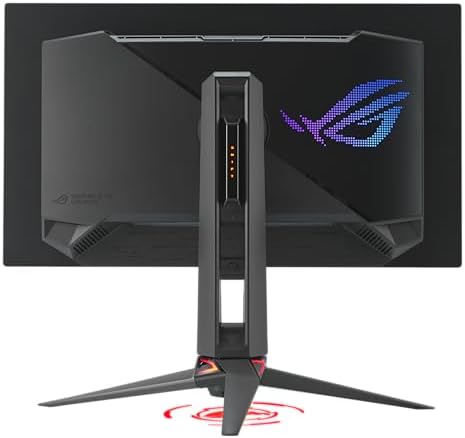 ASUS ROG Swift 27  4K QD OLED Gaming Monitor  PG27UCDM    240Hz  0 03ms  Custom Heatsink  Neo Proximity Sensor  G SYNC Compatible  99  DCI P3  True 10 bit color  DisplayPort 2 1a UHBR20  3 yr warranty