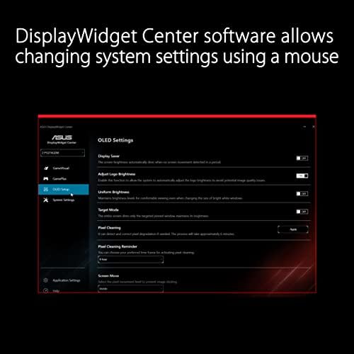 ASUS ROG Swift 27  4K QD OLED Gaming Monitor  PG27UCDM    240Hz  0 03ms  Custom Heatsink  Neo Proximity Sensor  G SYNC Compatible  99  DCI P3  True 10 bit color  DisplayPort 2 1a UHBR20  3 yr warranty