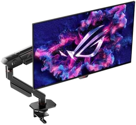 ASUS ROG Swift 27   26 5  viewable  1440P OLED DSC Gaming Monitor  PG27AQDM R    QHD  2560x1440  240Hz  0 03ms  G SYNC Compatible  99  DCI P3  True 10 bit  Monitor Arm Included  3 yr Warranty