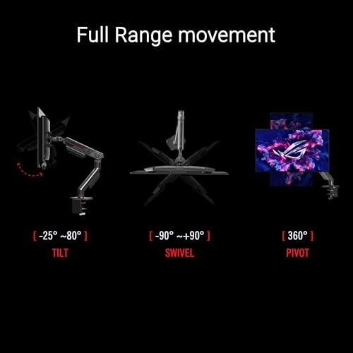 ASUS ROG Swift 27   26 5  viewable  1440P OLED DSC Gaming Monitor  PG27AQDM R    QHD  2560x1440  240Hz  0 03ms  G SYNC Compatible  99  DCI P3  True 10 bit  Monitor Arm Included  3 yr Warranty