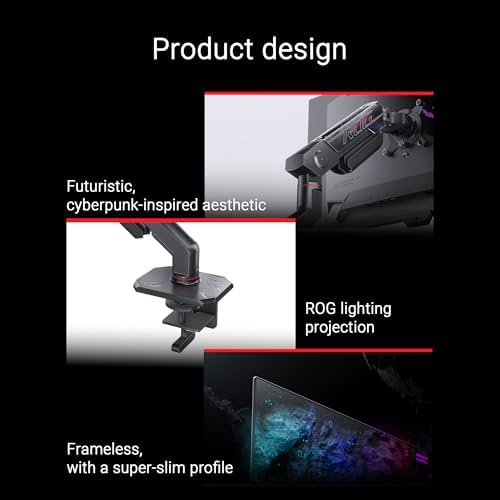 ASUS ROG Swift 27   26 5  viewable  1440P OLED DSC Gaming Monitor  PG27AQDM R    QHD  2560x1440  240Hz  0 03ms  G SYNC Compatible  99  DCI P3  True 10 bit  Monitor Arm Included  3 yr Warranty