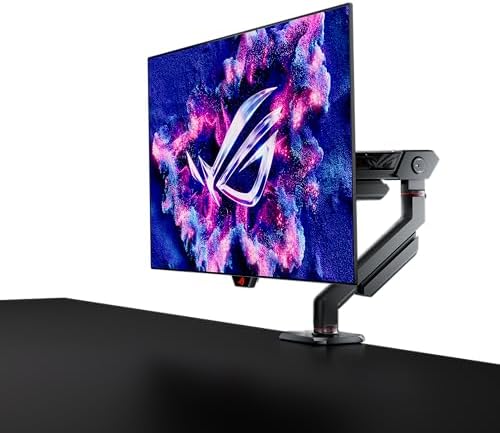 ASUS ROG Swift 27   26 5  viewable  1440P OLED DSC Gaming Monitor  PG27AQDM R    QHD  2560x1440  240Hz  0 03ms  G SYNC Compatible  99  DCI P3  True 10 bit  Monitor Arm Included  3 yr Warranty