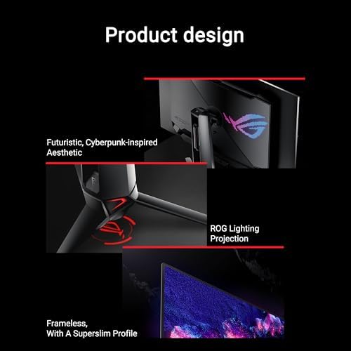 ASUS ROG Swift 32  4K OLED Gaming Monitor  PG32UCDM    UHD  3840 x 2160   QD OLED  240Hz  0 03ms  G SYNC Compatible  Custom Heatsink  Graphene Film  99  DCI P3  True 10 bit  90W USB C