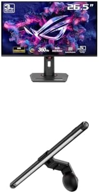 ASUS ROG Swift - Monitor OLED para juegos 4K de 32 pulgadas (PG32UCDM) - UHD (3840 x 2160), QD-OLED, 240Hz, 0.03ms, compatible con G-SYNC, disipador de calor personalizado, película de grafeno, 99% DCI-P3, True 10-bit, 90W USB-C