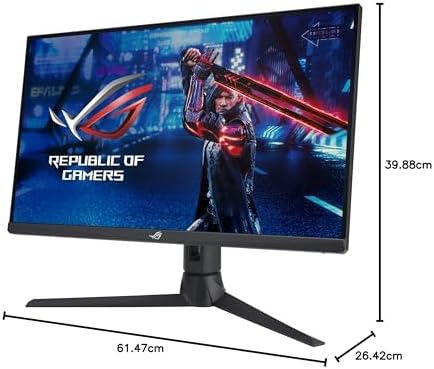 ASUS ROG Swift - Monitor OLED para juegos 4K de 32 pulgadas (PG32UCDM) - UHD (3840 x 2160), QD-OLED, 240Hz, 0.03ms, compatible con G-SYNC, disipador de calor personalizado, película de grafeno, 99% DCI-P3, True 10-bit, 90W USB-C
