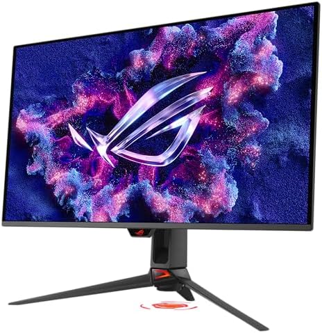 ASUS ROG Swift Monitor de juegos OLED 4K de 32" (PG32UCDMR) – 4K (3840 x 2160), QD-OLED, 240Hz, 0.03ms, compatible con G-SYNC, 99% DCI-P3, USB-C 90W, DisplayWidget, DisplayPort 2.1, garantía de 3 años