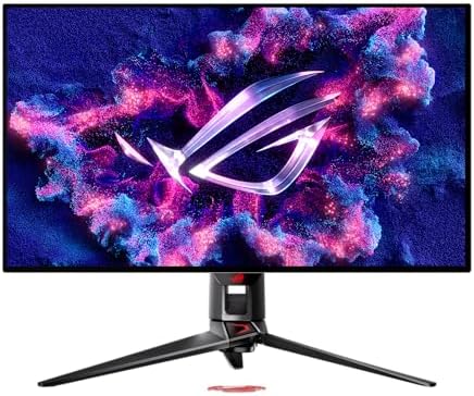 ASUS ROG Swift OLED 27  1440P Gaming Monitor  PG27AQDP    WOLED  QHD  480Hz  0 03ms  G SYNC Compatible  Custom Heatsink  AI Assistant  DisplayHDR400 True Black  99  DCI P3  True 10 bit  DisplayWidget