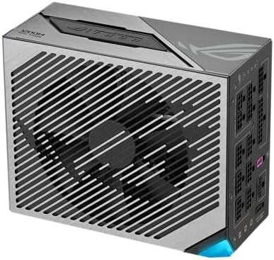ASUS ROG Thor 1200W Platinum III PSU  80 Plus Platinum Certified  ATX 3 1  GaN MOSFET  GPU First Intelligent Voltage Stabilizer  Magnetic OLED Display  Turbo Mode  10 Year Warranty