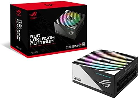ASUS ROG Thor 1200W Platinum III PSU  80 Plus Platinum Certified  ATX 3 1  GaN MOSFET  GPU First Intelligent Voltage Stabilizer  Magnetic OLED Display  Turbo Mode  10 Year Warranty