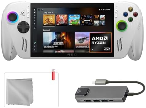 ASUS ROG Xbox Ally 1TB SSD AMD Ryzen Z2 A CPU Gaming Handheld 7 inch Touchscreen 120Hz  Mytrix Hub  Screen Protector  3 Accessories  4 in 1 Bundle