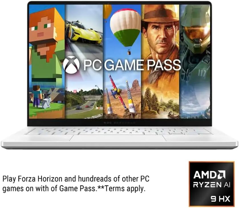 ASUS ROG Zephyrus AI Gaming Laptop 14 0 120Hz OLED 2 8K Display  AMD Ryzen AI 9 HX 370  GeForce RTX 5070 Ti 12GB  32GB LPDDR5X  4TB PCIe SSD  RGB KB  Win 11 Pro  with Dockztorm Hub